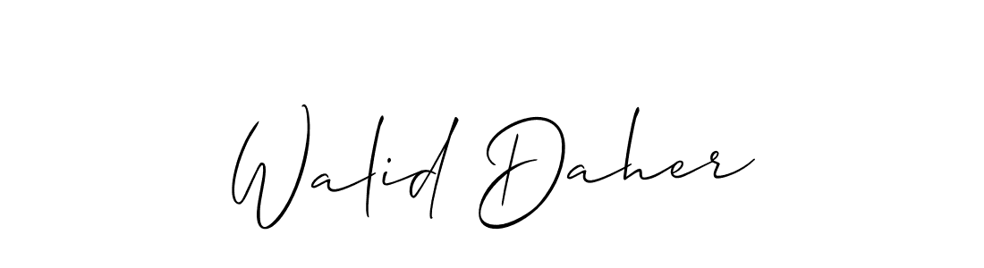 Once you've used our free online signature maker to create your best signature Allison_Script style, it's time to enjoy all of the benefits that Walid Daher name signing documents. Walid Daher signature style 2 images and pictures png