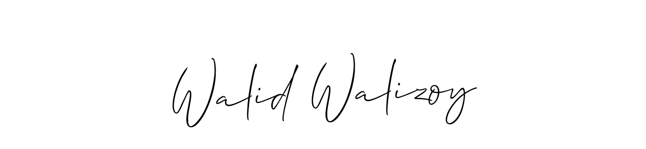 How to make Walid Walizoy signature? Allison_Script is a professional autograph style. Create handwritten signature for Walid Walizoy name. Walid Walizoy signature style 2 images and pictures png