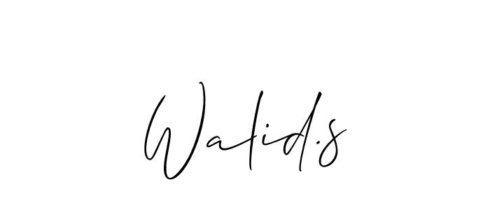 You can use this online signature creator to create a handwritten signature for the name Walid.s. This is the best online autograph maker. Walid.s signature style 2 images and pictures png