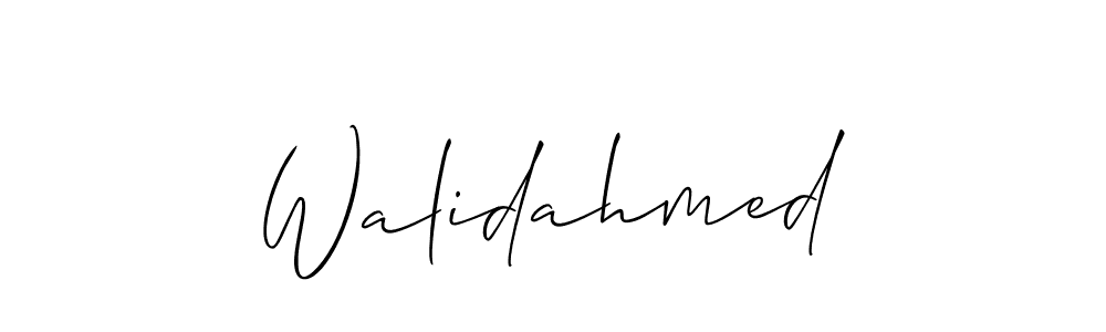 Use a signature maker to create a handwritten signature online. With this signature software, you can design (Allison_Script) your own signature for name Walidahmed. Walidahmed signature style 2 images and pictures png
