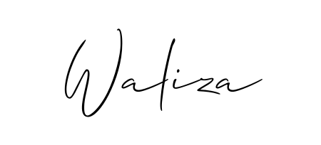The Allison_Script handwriting style adds charm and authenticity to name Waliza. A wonderful choice for personal thank-you notes. Waliza signature style 2 images and pictures png