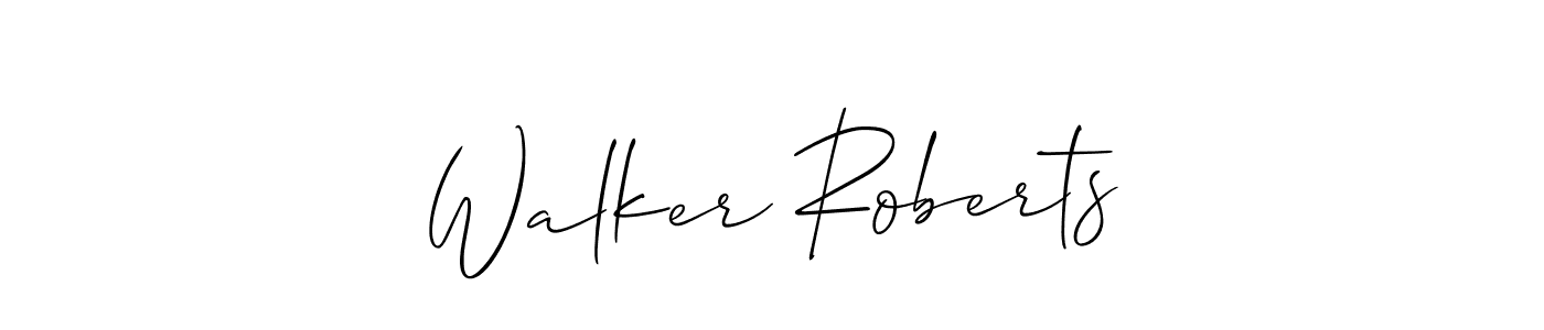 Design your own signature with our free online signature maker. With this signature software, you can create a handwritten (Allison_Script) signature for name Walker Roberts. Walker Roberts signature style 2 images and pictures png