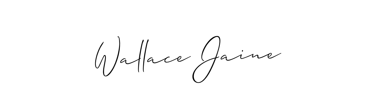 You can use this online signature creator to create a handwritten signature for the name Wallace Jaine. This is the best online autograph maker. Wallace Jaine signature style 2 images and pictures png