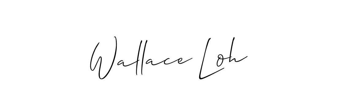 How to Draw Wallace Loh signature style? Allison_Script is a latest design signature styles for name Wallace Loh. Wallace Loh signature style 2 images and pictures png