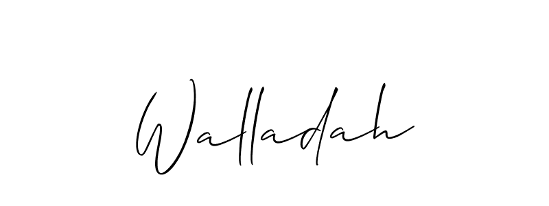 Best and Professional Signature Style for Walladah. Allison_Script Best Signature Style Collection. Walladah signature style 2 images and pictures png