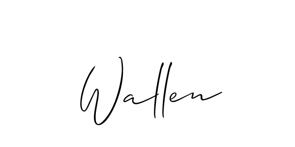 Once you've used our free online signature maker to create your best signature Allison_Script style, it's time to enjoy all of the benefits that Wallen name signing documents. Wallen signature style 2 images and pictures png