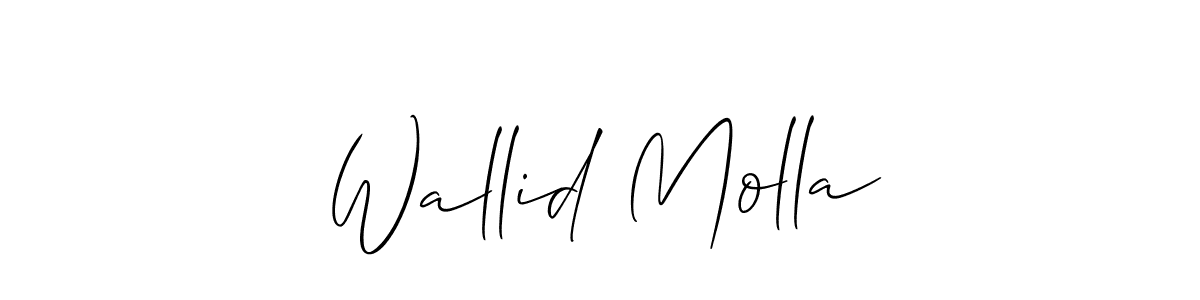 Here are the top 10 professional signature styles for the name Wallid Molla. These are the best autograph styles you can use for your name. Wallid Molla signature style 2 images and pictures png