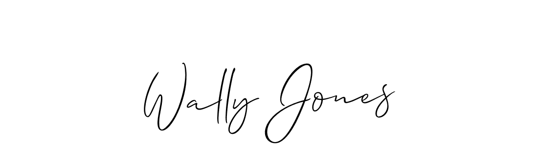 Also You can easily find your signature by using the search form. We will create Wally Jones name handwritten signature images for you free of cost using Allison_Script sign style. Wally Jones signature style 2 images and pictures png