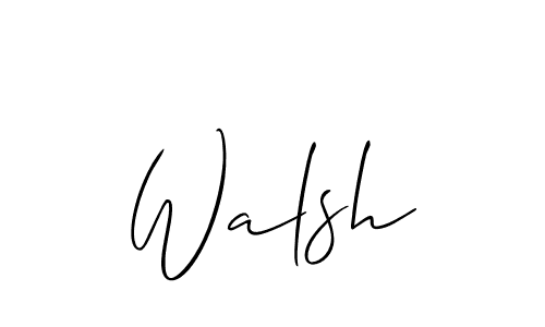 Allison_Script is a professional signature style that is perfect for those who want to add a touch of class to their signature. It is also a great choice for those who want to make their signature more unique. Get Walsh name to fancy signature for free. Walsh signature style 2 images and pictures png