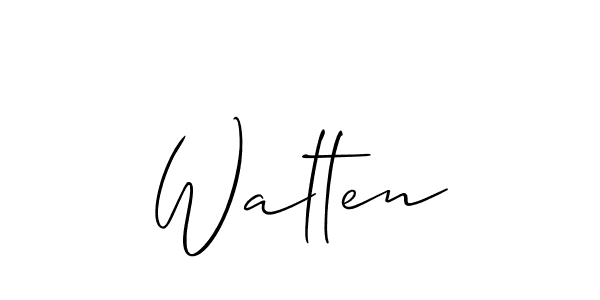 Similarly Allison_Script is the best handwritten signature design. Signature creator online .You can use it as an online autograph creator for name Walten. Walten signature style 2 images and pictures png