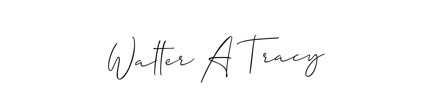 Design your own signature with our free online signature maker. With this signature software, you can create a handwritten (Allison_Script) signature for name Walter A Tracy. Walter A Tracy signature style 2 images and pictures png