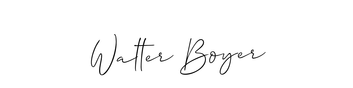 How to make Walter Boyer signature? Allison_Script is a professional autograph style. Create handwritten signature for Walter Boyer name. Walter Boyer signature style 2 images and pictures png