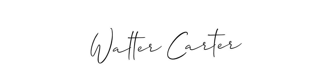 Similarly Allison_Script is the best handwritten signature design. Signature creator online .You can use it as an online autograph creator for name Walter Carter. Walter Carter signature style 2 images and pictures png