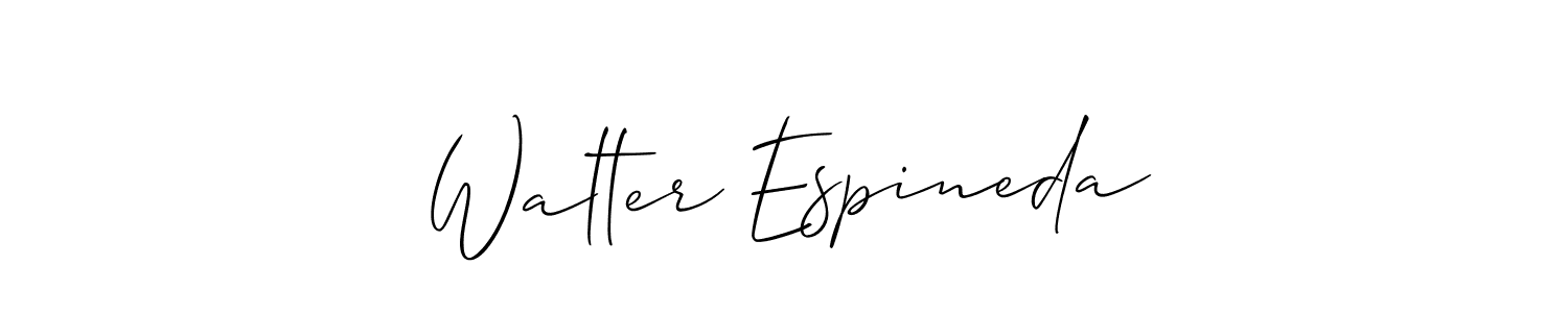 Make a beautiful signature design for name Walter Espineda. With this signature (Allison_Script) style, you can create a handwritten signature for free. Walter Espineda signature style 2 images and pictures png