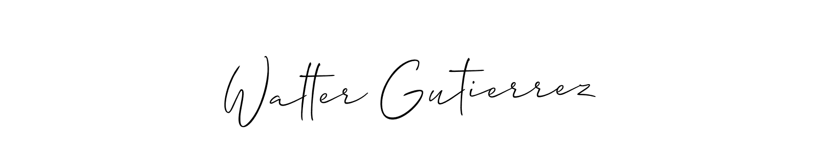 if you are searching for the best signature style for your name Walter Gutierrez. so please give up your signature search. here we have designed multiple signature styles  using Allison_Script. Walter Gutierrez signature style 2 images and pictures png