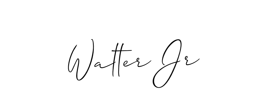 Use a signature maker to create a handwritten signature online. With this signature software, you can design (Allison_Script) your own signature for name Walter Jr. Walter Jr signature style 2 images and pictures png