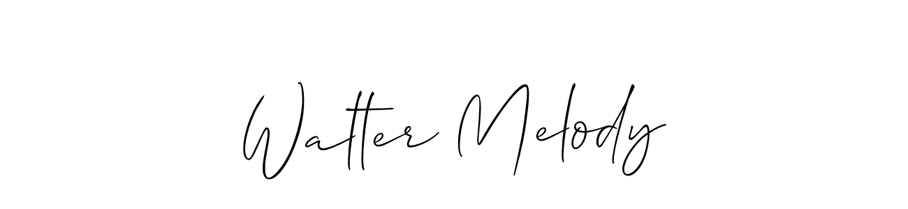 Make a beautiful signature design for name Walter Melody. With this signature (Allison_Script) style, you can create a handwritten signature for free. Walter Melody signature style 2 images and pictures png