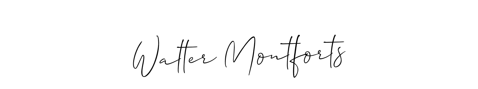 Make a beautiful signature design for name Walter Montforts. Use this online signature maker to create a handwritten signature for free. Walter Montforts signature style 2 images and pictures png