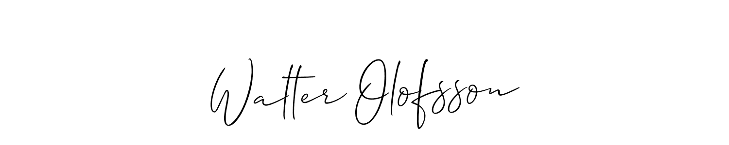 Also we have Walter Olofsson name is the best signature style. Create professional handwritten signature collection using Allison_Script autograph style. Walter Olofsson signature style 2 images and pictures png