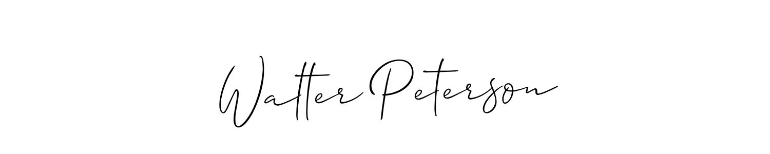 Create a beautiful signature design for name Walter Peterson. With this signature (Allison_Script) fonts, you can make a handwritten signature for free. Walter Peterson signature style 2 images and pictures png