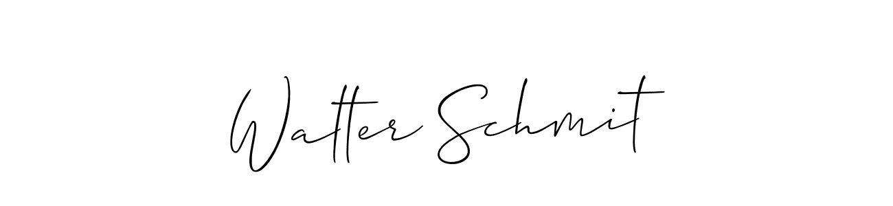 The best way (Allison_Script) to make a short signature is to pick only two or three words in your name. The name Walter Schmit include a total of six letters. For converting this name. Walter Schmit signature style 2 images and pictures png