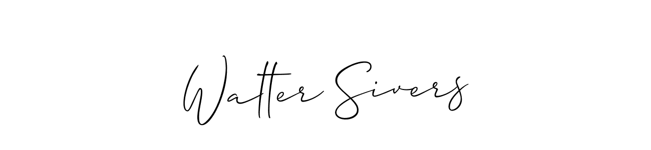 Use a signature maker to create a handwritten signature online. With this signature software, you can design (Allison_Script) your own signature for name Walter Sivers. Walter Sivers signature style 2 images and pictures png