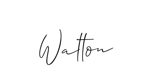 How to make Walton name signature. Use Allison_Script style for creating short signs online. This is the latest handwritten sign. Walton signature style 2 images and pictures png