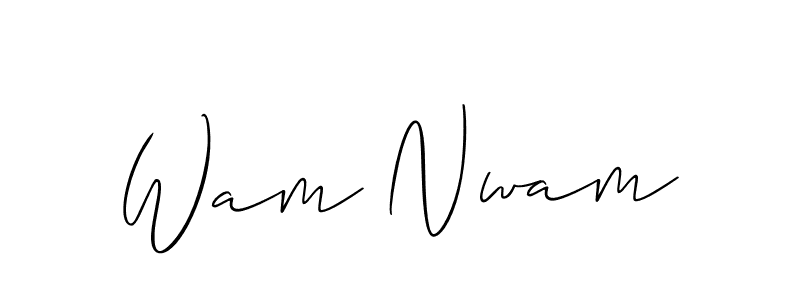 It looks lik you need a new signature style for name Wam Nwam. Design unique handwritten (Allison_Script) signature with our free signature maker in just a few clicks. Wam Nwam signature style 2 images and pictures png