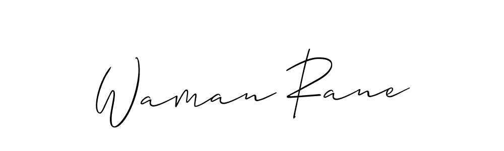 Best and Professional Signature Style for Waman Rane. Allison_Script Best Signature Style Collection. Waman Rane signature style 2 images and pictures png