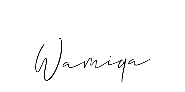 You can use this online signature creator to create a handwritten signature for the name Wamiqa. This is the best online autograph maker. Wamiqa signature style 2 images and pictures png