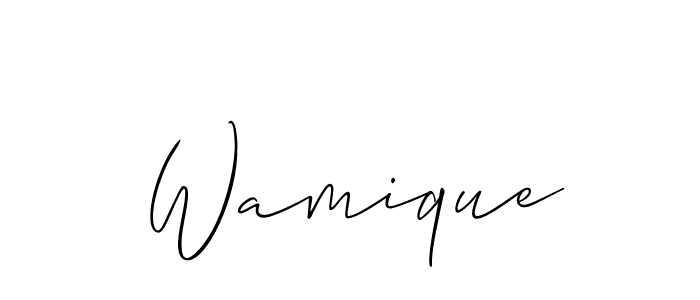 Make a beautiful signature design for name Wamique. Use this online signature maker to create a handwritten signature for free. Wamique signature style 2 images and pictures png