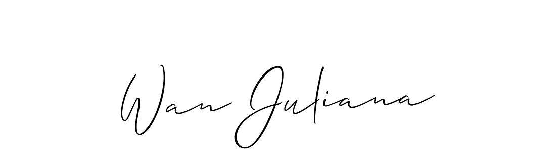 Here are the top 10 professional signature styles for the name Wan Juliana. These are the best autograph styles you can use for your name. Wan Juliana signature style 2 images and pictures png