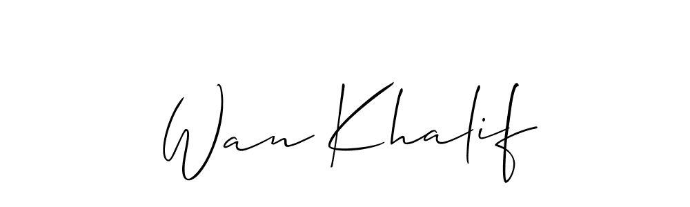 Check out images of Autograph of Wan Khalif name. Actor Wan Khalif Signature Style. Allison_Script is a professional sign style online. Wan Khalif signature style 2 images and pictures png