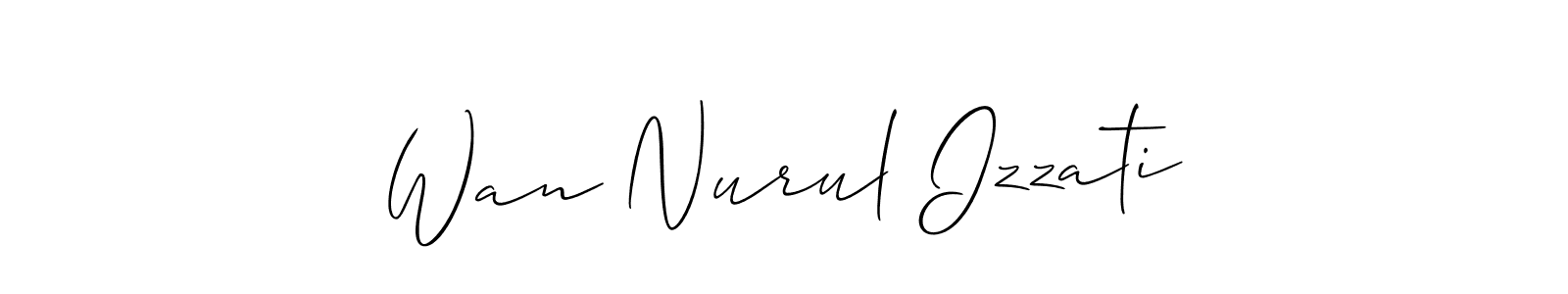 Make a short Wan Nurul Izzati signature style. Manage your documents anywhere anytime using Allison_Script. Create and add eSignatures, submit forms, share and send files easily. Wan Nurul Izzati signature style 2 images and pictures png