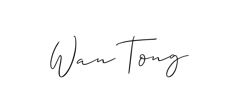 It looks lik you need a new signature style for name Wan Tong. Design unique handwritten (Allison_Script) signature with our free signature maker in just a few clicks. Wan Tong signature style 2 images and pictures png