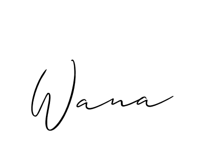 if you are searching for the best signature style for your name Wana. so please give up your signature search. here we have designed multiple signature styles  using Allison_Script. Wana signature style 2 images and pictures png