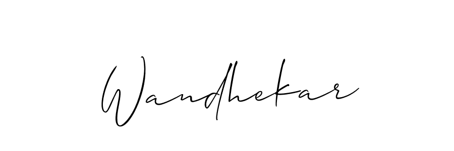 Make a short Wandhekar signature style. Manage your documents anywhere anytime using Allison_Script. Create and add eSignatures, submit forms, share and send files easily. Wandhekar signature style 2 images and pictures png