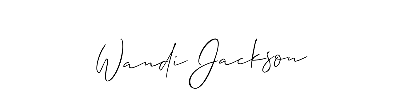 Similarly Allison_Script is the best handwritten signature design. Signature creator online .You can use it as an online autograph creator for name Wandi Jackson. Wandi Jackson signature style 2 images and pictures png