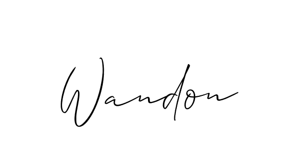 See photos of Wandon official signature by Spectra . Check more albums & portfolios. Read reviews & check more about Allison_Script font. Wandon signature style 2 images and pictures png