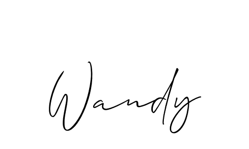 Make a short Wandy signature style. Manage your documents anywhere anytime using Allison_Script. Create and add eSignatures, submit forms, share and send files easily. Wandy signature style 2 images and pictures png