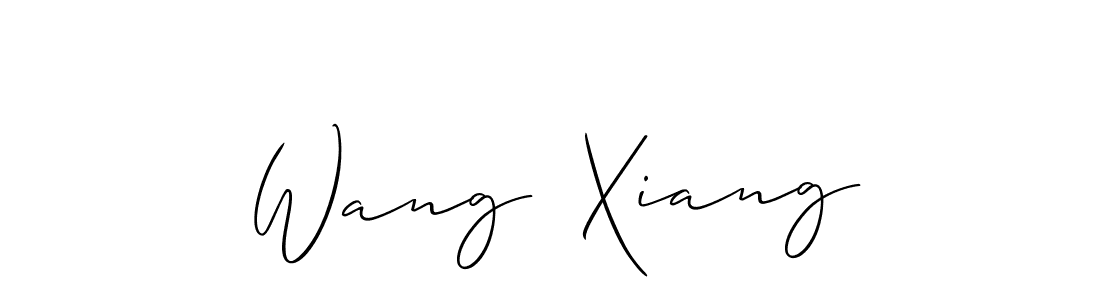 Make a beautiful signature design for name Wang  Xiang. With this signature (Allison_Script) style, you can create a handwritten signature for free. Wang  Xiang signature style 2 images and pictures png