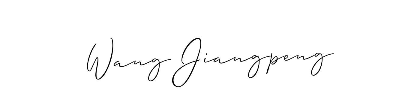 This is the best signature style for the Wang Jiangpeng name. Also you like these signature font (Allison_Script). Mix name signature. Wang Jiangpeng signature style 2 images and pictures png