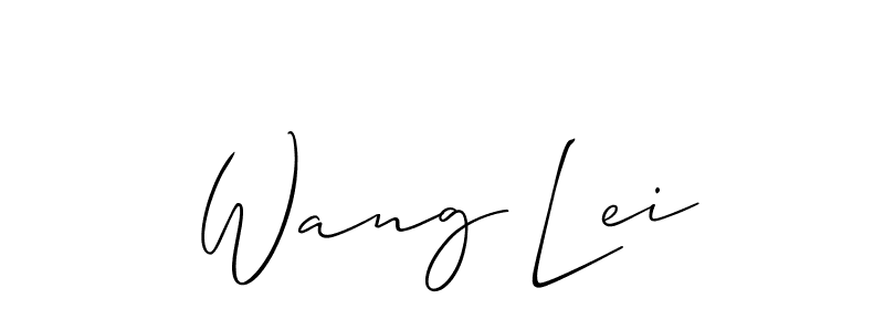 See photos of Wang Lei official signature by Spectra . Check more albums & portfolios. Read reviews & check more about Allison_Script font. Wang Lei signature style 2 images and pictures png