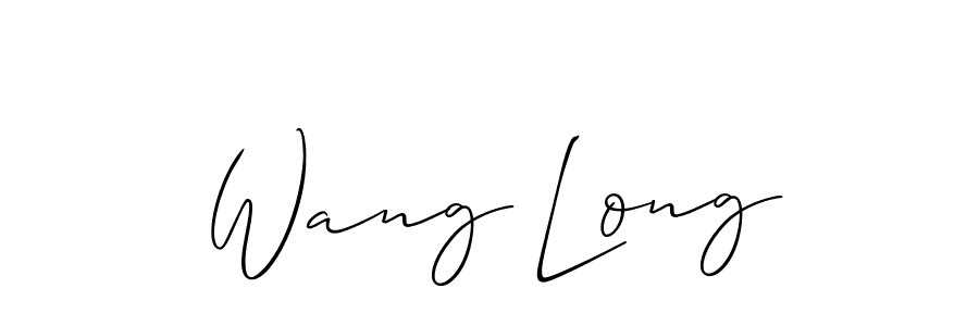 Wang Long stylish signature style. Best Handwritten Sign (Allison_Script) for my name. Handwritten Signature Collection Ideas for my name Wang Long. Wang Long signature style 2 images and pictures png