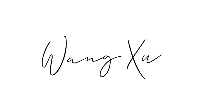 Allison_Script is a professional signature style that is perfect for those who want to add a touch of class to their signature. It is also a great choice for those who want to make their signature more unique. Get Wang Xu name to fancy signature for free. Wang Xu signature style 2 images and pictures png