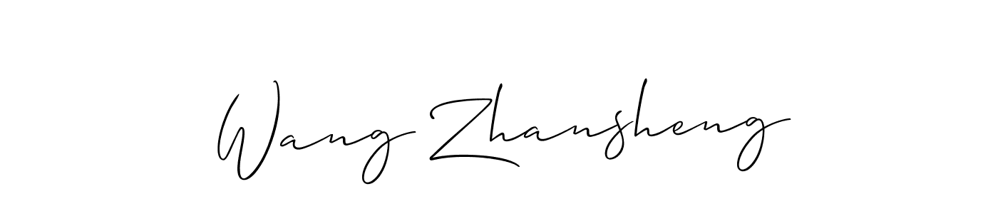 How to Draw Wang Zhansheng signature style? Allison_Script is a latest design signature styles for name Wang Zhansheng. Wang Zhansheng signature style 2 images and pictures png