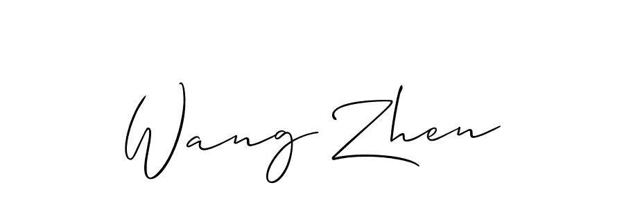 It looks lik you need a new signature style for name Wang Zhen. Design unique handwritten (Allison_Script) signature with our free signature maker in just a few clicks. Wang Zhen signature style 2 images and pictures png
