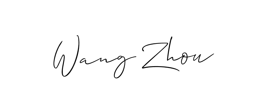 Best and Professional Signature Style for Wang Zhou. Allison_Script Best Signature Style Collection. Wang Zhou signature style 2 images and pictures png