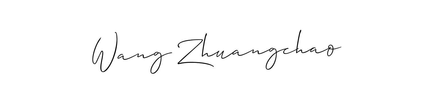 Make a short Wang Zhuangchao signature style. Manage your documents anywhere anytime using Allison_Script. Create and add eSignatures, submit forms, share and send files easily. Wang Zhuangchao signature style 2 images and pictures png