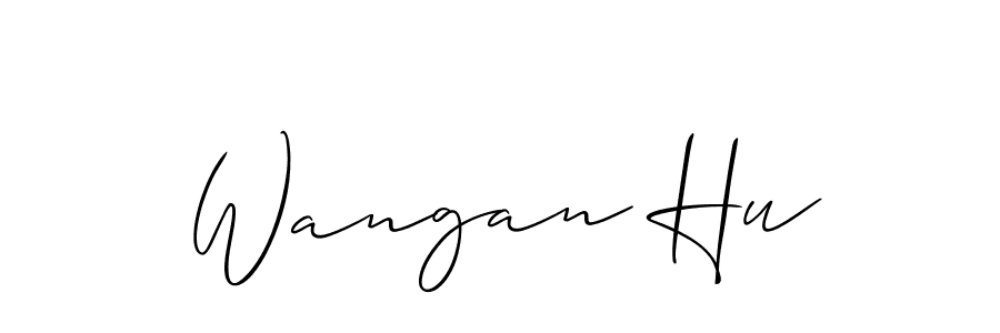 How to Draw Wangan Hu signature style? Allison_Script is a latest design signature styles for name Wangan Hu. Wangan Hu signature style 2 images and pictures png